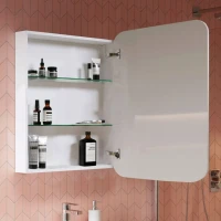 Зеркало-шкаф Alavann Lana 60х80 R с подсветкой, антизапотеватель, часы