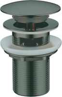 Донный клапан для раковины Boheme 612/2-SGM с переливом, shine gun metal Донный клапан для раковины Boheme 612/2-SGM с переливом, shine gun metal