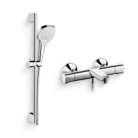 Душевой комплект Термостат Hansgrohe Ecostat universal 13123000 для ванны с душем + Гарнитур Croma Select E Vario 26582400