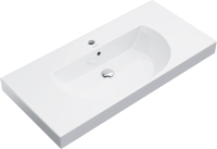 Тумба с раковиной KERAMA MARAZZI Modula 100 подвесная, белая глянцевая, раковина Buongiorno 100