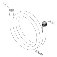 Душевой шланг AM.PM F0420B00 хром Душевой шланг AM.PM F0420B00 хром