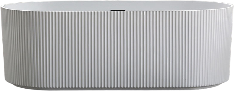 Акриловая ванна Vincea VBT-426-1700 170x80 см, отдельностоящая, белая, овальная, с каркасом, со сливом-переливом