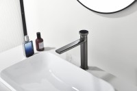 Смеситель для раковины Black&White Gravity 7307GM gun metal Смеситель для раковины Black&White Gravity 7307GM gun metal