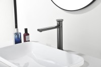 Смеситель для раковины Black&White Gravity 7307GM gun metal Смеситель для раковины Black&White Gravity 7307GM gun metal