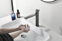 Смеситель для раковины Black&White Gravity 7307GM gun metal Смеситель для раковины Black&White Gravity 7307GM gun metal