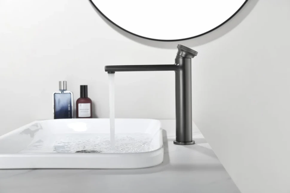 Смеситель для раковины Black&White Gravity 7307GM gun metal