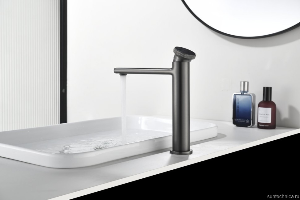 Смеситель для раковины Black&White Gravity 7307GM gun metal