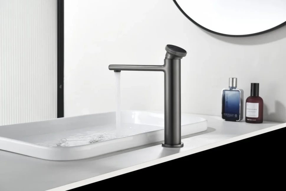 Смеситель для раковины Black&White Gravity 7307GM gun metal