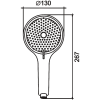 Душевая лейка BELZ BS01-7 черный Душевая лейка BELZ BS01-7 черный