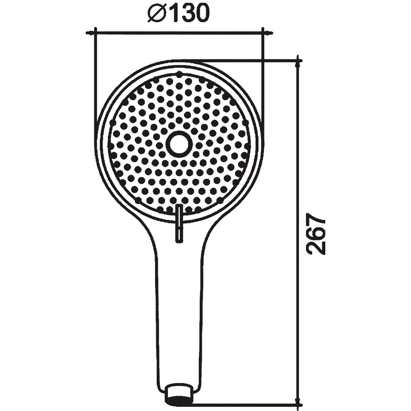 Душевая лейка BELZ BS01-7 черный