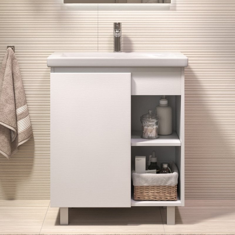 Мебель для ванной комнаты Vigo Milos 70 напольная, белая