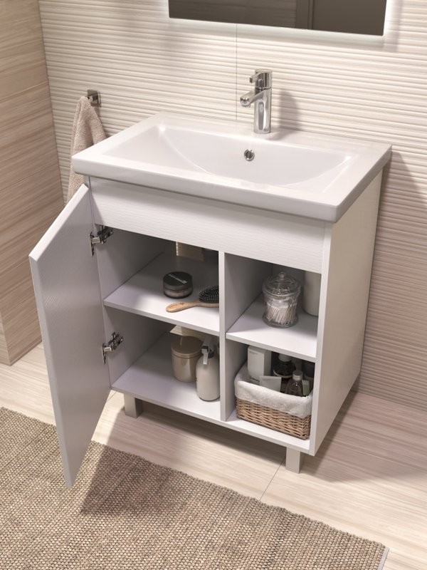 Мебель для ванной комнаты Vigo Milos 70 напольная, белая