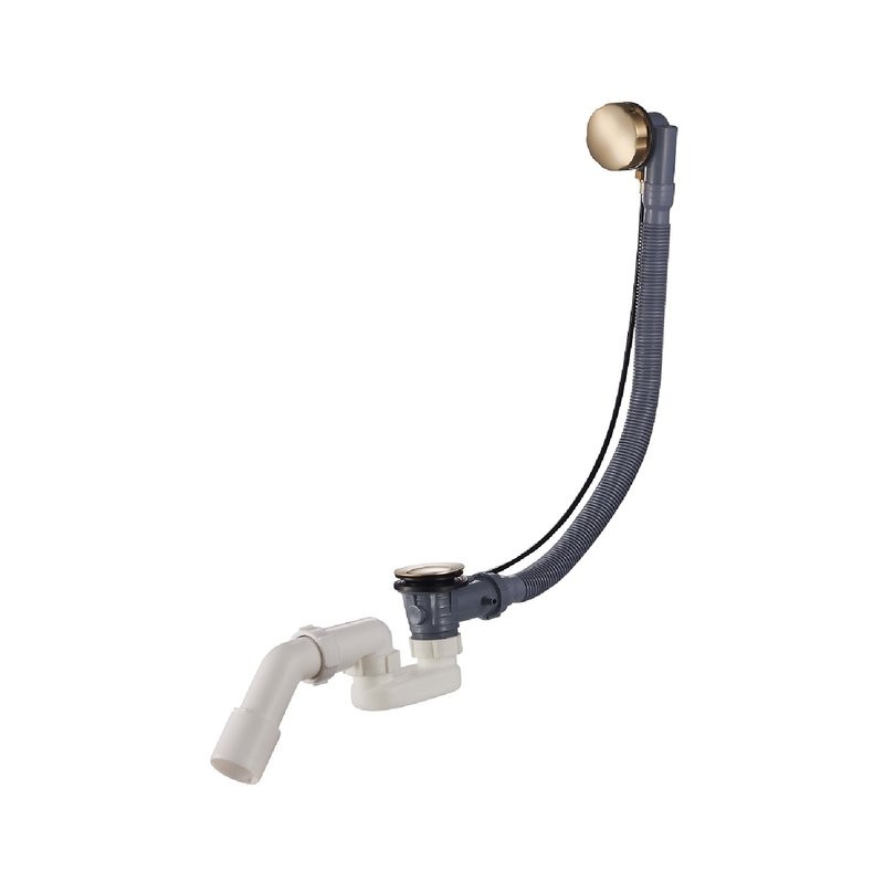 Слив-перелив для ванны Raglo R600 R600.30.03 32 мм, полуавтомат, золотой сатин