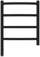 Полотенцесушитель электрический Сунержа Галант 3.1 31-6000-5040 60x45 см, подключение слева, матовый черный, лесенка