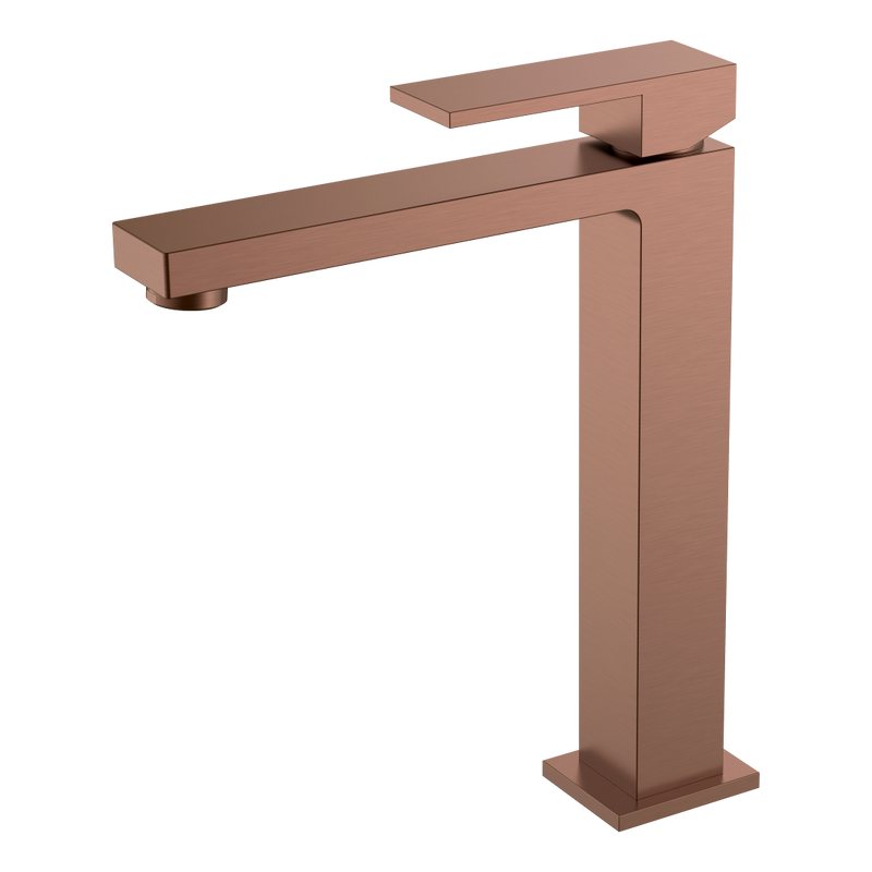 Смеситель для раковины Boheme Qubic 472-BRB brushed bronze