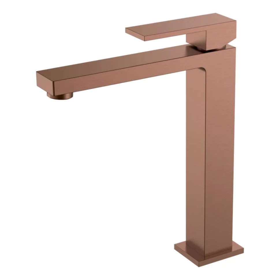 Смеситель для раковины Boheme Qubic 472-BRB brushed bronze
