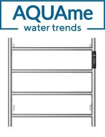 Полотенцесушитель электрический AQUAme с терморегулятором AQM3124CR