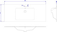 Мебель для ванной комнаты STWORKI Вестфолл 90 серая матовая, зеркало 90