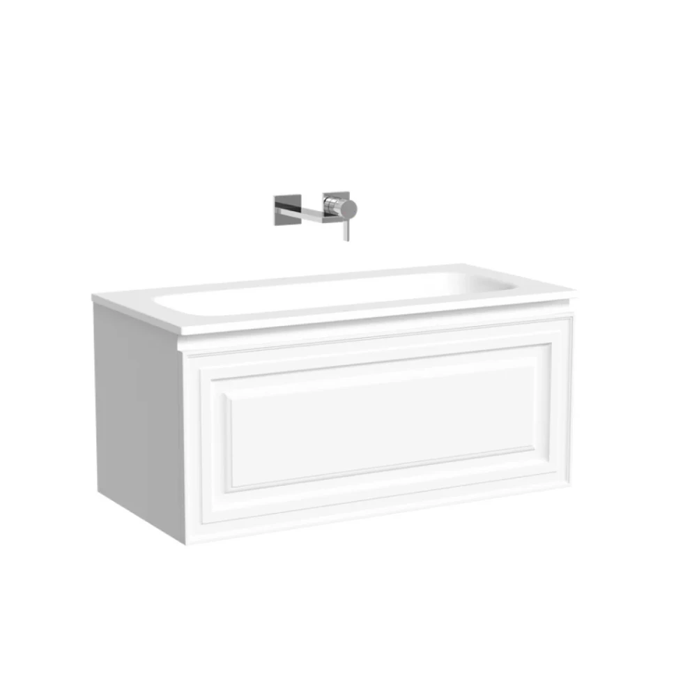Тумба с раковиной Sancos Very 90 подвесная, bianco, раковина СN7019wx