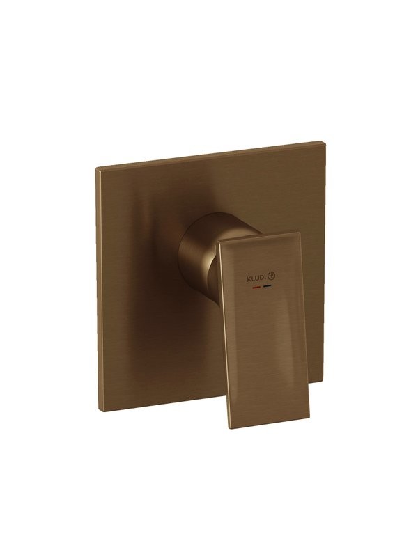 Встраиваемый смеситель для душа и ванны Kludi Decus 54755N175 С ВНУТРЕННЕЙ ЧАСТЬЮ, брашированная бронза PVD