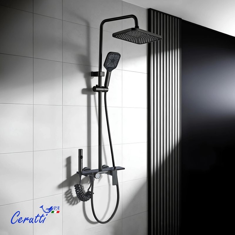 Душевая стойка Ceruttispa 11357 графит