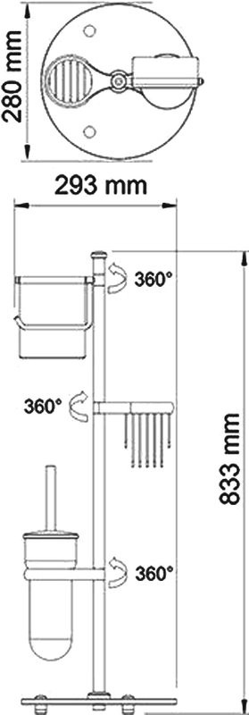 Стойка Wasserkraft K-1246