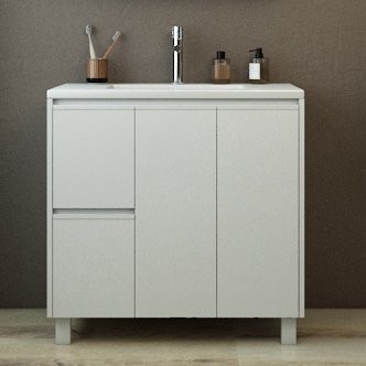 Тумба с раковиной Emmy Вега 90 напольная, белая