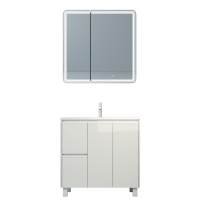 Тумба с раковиной Emmy Вега 90 напольная, белая