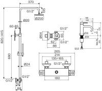 Комплект для ванной Plumberia Selection Ixo KITXO6302BO53 белый матовый Комплект для ванной Plumberia Selection Ixo KITXO6302BO53 белый матовый
