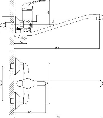 Универсальный смеситель Rossinka A A35-34