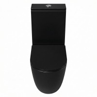 Унитаз-компакт напольный Grossman GR-4494BMSQ с микролифтом, черный матовый