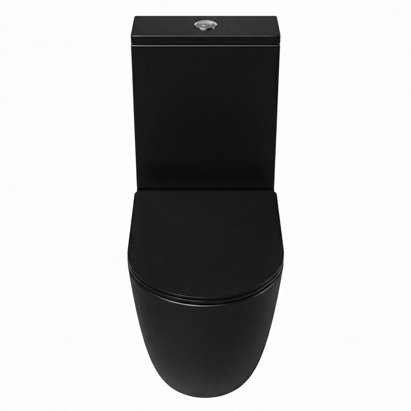 Унитаз-компакт напольный Grossman GR-4494BMSQ с микролифтом, черный матовый