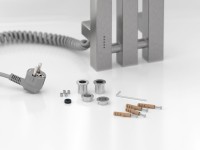 Полотенцесушитель электрический Сунержа Вердикт 4.0 071-0852-1210 120x15 см, подключение слева, скрытое подключение слева, сатин, I-образный