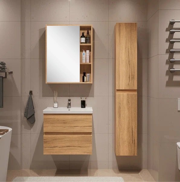 Мебель для ванной комнаты SanStar Lavanti 50 дуб вотан, раковина Фест 50