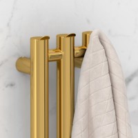 Полотенцесушитель электрический Сунержа Терция 4.0 03-0884-1206 120x15 см, подключение слева, скрытое подключение слева, золото, I-образный