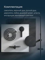 Душевая стойка AM.PM Like F0780222 черная