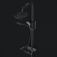 Душевая стойка AM.PM Like F0780222 черная