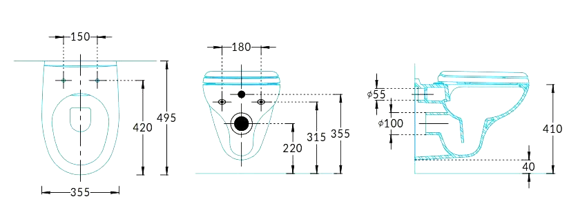 Унитаз подвесной KERAMA MARAZZI Pro KPRO.wc.02 безободковый, крышка-сиденье микролифт