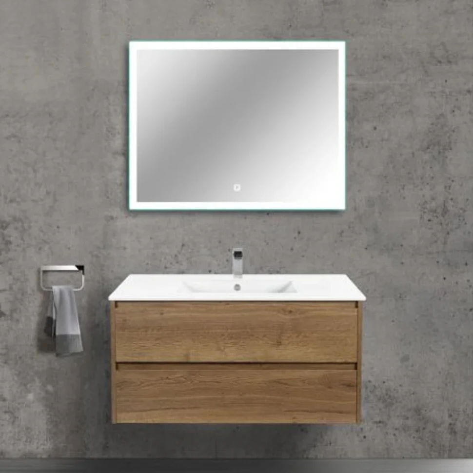 Мебель для ванной комнаты Vincea Gio 100 дуб табак