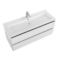 Мебель для ванной комнаты Cezares Plane 120 bianco lucido, раковина Cezares CZR-8070-120