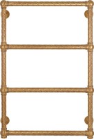 Полотенцесушитель водяной Secado Фалерони 1 Trenza 80x55 см, бронза, лесенка, латунь