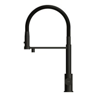 Смеситель для кухни Cersanit Zen 68250 с гибким изливом, матовый черный