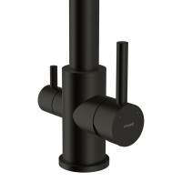 Смеситель для кухни Cersanit Zen 68250 с гибким изливом, матовый черный