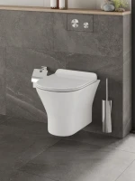 Унитаз подвесной Orange C01 C01-100W безободковый, с микролифтом
