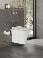 Унитаз подвесной Orange C01 C01-100W безободковый, с микролифтом