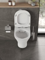 Унитаз подвесной Orange C01 C01-100W безободковый, с микролифтом