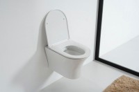 Унитаз подвесной Orange C01 C01-100W безободковый, с микролифтом