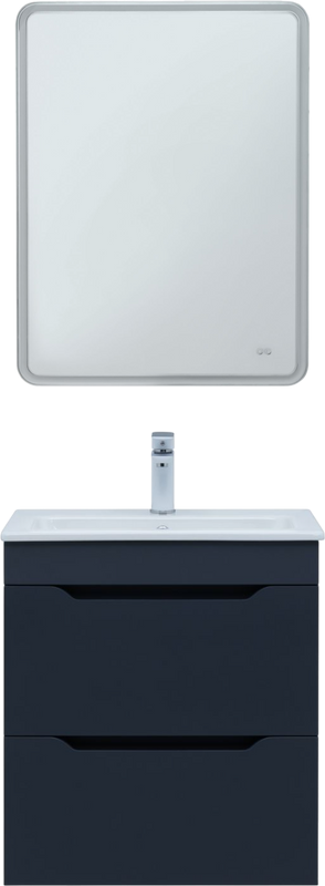 Мебель для ванной комнаты Aquanet Практика 60 2 ящика, маренго