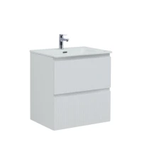 Тумба с раковиной Aquanet Джейн (Flat) 60 подвесная, белая матовая