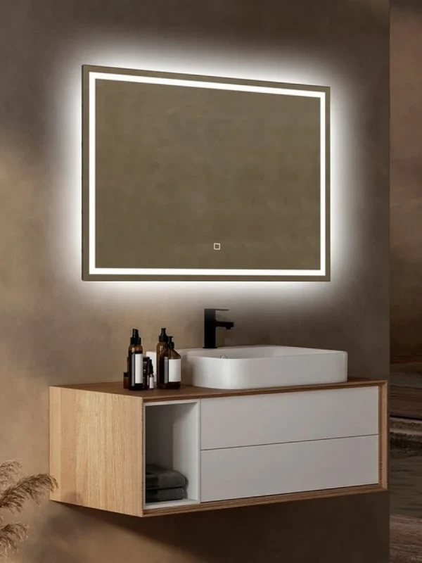 Зеркало Abber See AG6116S 80х60 см, с подсветкой